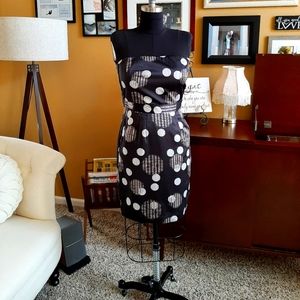 EUC Banana Republic faux silk strapless dress: 8